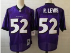 Baltimore Ravens #52 R.Lewis Purple Throwback Jersey