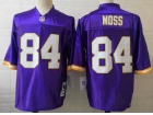 Minnesota Vikings #84 Randy Moss Purple Throwback Football Jerseys