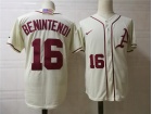 Arkansas Razorbacks #16 Andrew Benintendi Cream College Baseball Jersey