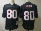 Atlanta Falcons #80 Andre Rison Black Throwback Jersey