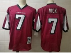 Atlanta Falcons #7 Michael Vick Red Throwback Jersey