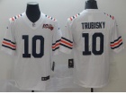 Chicago Bears #10 Mitch Trubisky White Throwback Men's Vapor Untouchable Limited Jersey