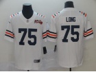 Chicago Bears #75 Kyle Long White Throwback 100th Vapor Untouchable Limited Jersey