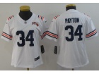 Woman Chicago Bears #34 Walter Payton White Throwback Vapor Untouchable Limited Jersey