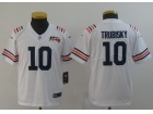 Youth Chicago Bears #10 Mitch Trubisky White Throwback Vapor Untouchable Limited Jersey