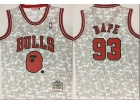 BAPE x Mitchell & Ness Chicago Bulls #93 Bape White Swingman Jersey