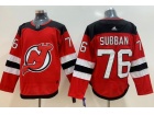 Adidas New Jersey Devils #76 P.K. Subban Red Hockey Jersey