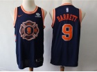 Nike New York Knicks #9 RJ Barrett Navy Blue City Basketball Jersey