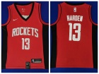 Nike Houston Rockets #13 James Harden Red/Black 2019 Basketball Jersey