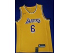 Nike Los Angeles Lakers #6 LeBron James Yellow Swingman Basketball Jersey