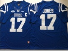 Duke Blue Devils #17 Daniel Jones Blue College Football Jersey