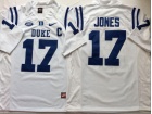 Duke Blue Devils #17 Daniel Jones White College Football Jersey