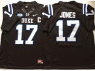 Duke Blue Devils #17 Daniel Jones Black College Football Jersey