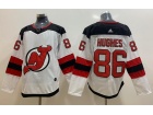 Adidas New Jersey Devils #86 Jack Hughes White Hockey Jersey