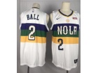 Nike New Orleans Pelicans #2 Lonzo Ball White City Swingman Jersey