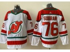 Adidas New Jersey Devils #76 P.K. Subban White/Green Hockey Jersey