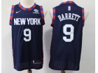 Nike New York Knicks #9 RJ Barrett Navy Blue 2019 City Jersey