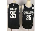 Nike Brooklyn Nets #35 Kevin Durant Black Basketball Jersey