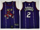 Nike Toronto Raptors #2 Kawhi Leonard Purple with Gold Chinese Jersey