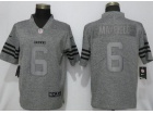 Cleveland Browns #6 Baker Mayfield Gridiron Gray Vapor Untouchable Limited Jersey