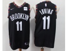 Brooklyn Nets #11 Kyrie Irving Black City Basketball Jersey