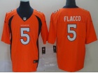 Denver Broncos #5 Joe Flacco Orange Vapor Untouchable Limited Football Jersey