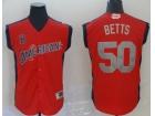 2019 All Star Boston Red Sox #50 Mookie Betts Red Jersey