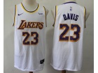 Nike Los Angeles Lakers #23 Anthony Davis White Swingman Basketball Jersey