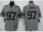 San Francisco 49ers #97 Nick Bosa Gridiron Gray Vapor Untouchable Limited Jersey