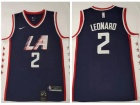 Nike Los Angeles Clippers #2 Kawhi Leonard Blue City Swingman Jersey