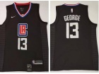 Nike Los Angeles Clippers #13 Paul George Black Basketball Jersey