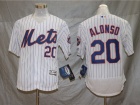 New York Mets #20 Pete Alonso White Flex Base Jersey