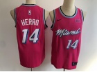 Nike Miami Heat #14 Tyler Herro Pink Earned Basketball Jersey