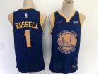 Nike Golden State Warriors #1 D'Angelo Russell Blue Swingman Basketball Jersey