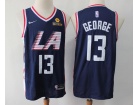 Nike Los Angeles Clippers #13 Paul George Blue City Swingman Jersey