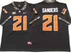 Oklahoma State Cowboys #21 Barry Sanders Black Jersey