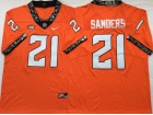 Oklahoma State Cowboys #21 Barry Sanders Orange Jersey