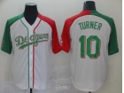 Los Angeles Dodgers #10 Justin Turner White Mexican Heritage Culture Night Jersey