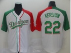 Los Angeles Dodgers #22 Clayton Kershaw White Mexican Heritage Culture Night Jersey