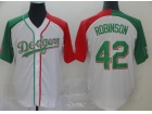 Los Angeles Dodgers #42 Jackie Robinson White Mexican Heritage Culture Night Jersey