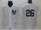 New York Yankees #26 DJ LeMahieu No Name White Cool Base Jersey