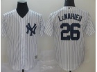 New York Yankees #26 DJ LeMahieu White Cool Base Jersey