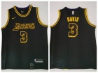 Nike Los Angeles Lakers #3 Anthony Davis Black City Swingman Basketball Jersey