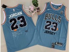 Chicago Bulls #23 Michael Jordan Light Blue 85 Commemorative Edition Jersey