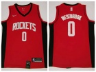 Nike Houston Rockets #0 Russell Westbrook Red/Black 2019 Basketball Jersey