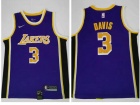 Nike Los Angeles Lakers #3 Anthony Davis Purple Jersey