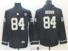 Oakland Raiders #84 Antonio Brown Black Long Sleeves Vapor Untouchable Limited Jersey