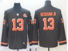 Cleveland Browns #13 Odell Beckham Jr Brown Long Sleeves Vapor Untouchable Limited Jersey