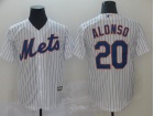 New York Mets #20 Pete Alonso White Cool Base Jersey