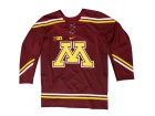 Custom Minnesota Golden Gophers Maroon Twill Hockey Jersey